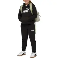 Puma Survêtement 'Essentials No.1' noir / blanc