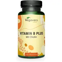 Vegavero Vitamine B Plus | 180 comprimés | avec toutes les 8 vitamines B et choline | hautement dosé | végétalien