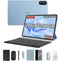 Blackview Tablette MEGA2, 12", 12 Go RAM, 256 Go Flash, 16MP+8MP, 9000mAh, 18W, Bleu