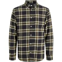 Jack & Jones Chemise 'JJEClassic' orange foncé / noir / blanc