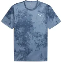 Puma Tad Essentials Aop Short Sleeve T-shirt Bleu S Homme