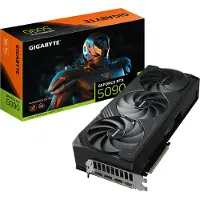 Gigabyte GeForce RTX 5090 WINDFORCE OC 32G Carte graphique - 32GB GDDR7, 512bit, PCI-E 5.0, 2467MHz Core Clock, 3 x DP 2.1a, 1 x HDMI 2.1b, NVIDIA DLSS 4, GV-N5090WF3OC-32GD