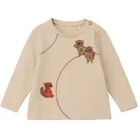 s.Oliver T-Shirt mastic / bleu / marron / rouge