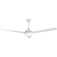 Nova Luce Flow - ventilateur de plafond avec lumière et télécommande - Ø 152 x 47 cm - 18W LED inclus - blanc mat