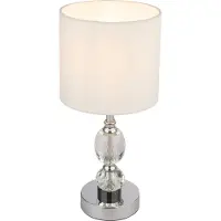 Globo Lampe de table classique Bronn Chrome 34cm