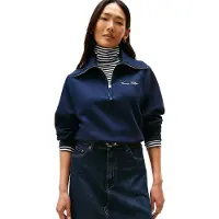 Tommy Hilfiger Sweatshirts CLASSIC SCRIPT FLEECE HALF-ZIP femmes - Bleu - EU S