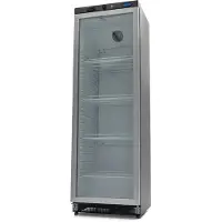 Maxima - Réfrigérateur Gastro - 400 l - Noir - avec porte vitrée