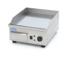 Maxima - Plancha Gastro - chromé lisse - 36 cm - avec bac de récupération