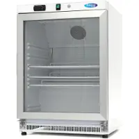 Maxima - Réfrigérateur Gastro - 200 l - Blanc - Avec porte vitrée