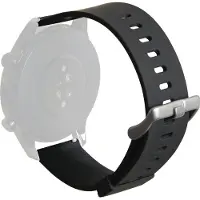 Puro ICON Multibrand - Urrem pour smart watch - S/M ou M/L størrelse (24 mm, Silicone), Sangles de montre, Noir