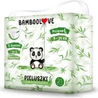 Bambo Bamboolove, couches jetables en fibre de bambou, taille L, 9-14 kg, 21 pièces