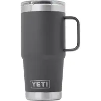 Yeti Rambler Travel Mug 20oz Stronghold Lid, Charcoal Grey, mug de voyage thermos avec couvercle, 591 ml