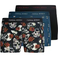 Jack & Jones Boxers JACMURPHY SKULL TRUNKS X3 hommes - Multicolore - XL