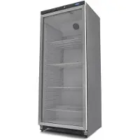 Maxima - Réfrigérateur Gastro - 600 l - Noir - avec porte vitrée