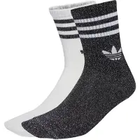Adidas Chaussettes 3-Stripes Glitter Crew Socks 2 Pairs femmes - Noir - XS