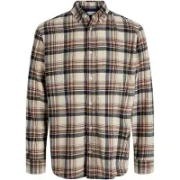 Jack & Jones Classic Flannel Check Long Sleeve Shirt Marron L Homme