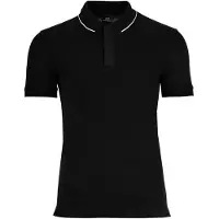 Armani Exchange pour homme. XM001285AF10366UC001 Polo idéal (XXL), Noir, Casuel, Coton, Manche courte