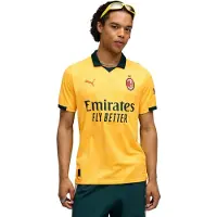 Puma Ac Milan 25/26 Replica Third Short Sleeve T-shirt Jaune S Homme