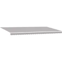 vidaXL Store à rallonge gris clair 600 x 350 cm en tissu et aluminium