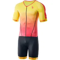 Synergy Pro Short Sleeve Trisuit Jaune L Homme