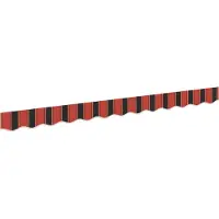 vidaXL , protections de marquise de rechange, orange et noir, 330 x 20 cm