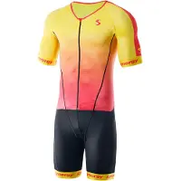 Synergy Pro Short Sleeve Trisuit Jaune S Homme