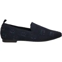 La strada : Chaussures pour femmes, chaussures basses, mocassins, couleur bleue, style décontracté