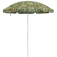 vidaXL Parasol de jardin, 263 x 263 x 272 cm, polyester 170T, motif camouflage