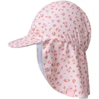 Swim Essentials Filles, Chapeau, Chapeau de soleil avec protection de cou Rose Léopard T. 44/46, Rose, (44, 45, 46)