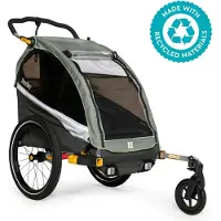 Burley D'lite X Single Remorque vélo Vert Max 34 kg Garçon Vert Max 34 kg