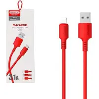 Somostel CÂBLE USB IPHONE 3A ROUGE 3100 mAh CHARGEUR RAPIDE 1,2 m SMS-BP06 MACARON