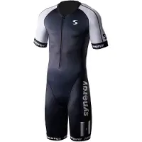 Synergy Elite Short Sleeve Trisuit Bleu L Homme