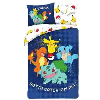 Halantex Zestaw pościeli Pokémon Ver. 10 140x200 cm / 70x90 cm Licencjonowany