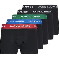 Jack & Jones Junior Sous-vêtements 'JACHUEY' marine / vert / rouge / noir / blanc