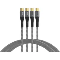 EFB Elektronik USB-CC-00006 USB-C Kabelset 100W PD 3.0 5A E-Marker Chip 2x2M grau