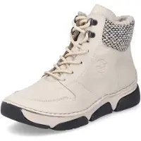 Rieker Bottines à lacets crème / noir