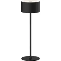 Enovalite Lampe de table à LED rechargeable, ELED700400, EEK : D dimmable, CCT, noir
