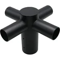 Enovalite Strassenleuchten Adapter ELED900308, 4-fach, 80:60 mm, schwarz