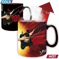 One Piece Set 2 Mugs thermo-réactifs One Piece Zoro & Sanji Boîte carton 460 ml