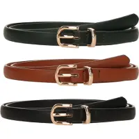 About You Ceinture cognac / vert foncé / noir