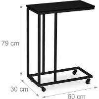 Relaxdays Table d'appoint (30 x 60 x 79 cm)