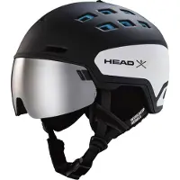 Head Radar Visor Helmet Noir XS-S / Silver-Red/CAT2