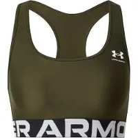 Under Armour Heatgear Branded Medium Impact Sports Bra Vert L Femme