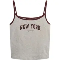 Superdry Essential Branded Sleeveless T-shirt Gris XL Femme