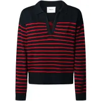 Pepe Jeans Carlina V Neck Sweater Bleu L Femme
