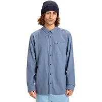Quiksilver Motherfly Solid Long Sleeve Shirt Bleu S Homme