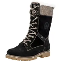 Remonte Bottes à lacets, traction et boucle en noir, taille 41