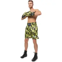 Benlee Herren Boxhose PANTHER BOXING Jaune/Noir/Bleu XXL