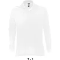 Sol SOLs 11328 | Polo manches longues homme Star - Couleur : Blanc - Taille : L