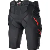 Alpinestars Shorts De Protection Bionic Pro Black Red, Taille: XXL